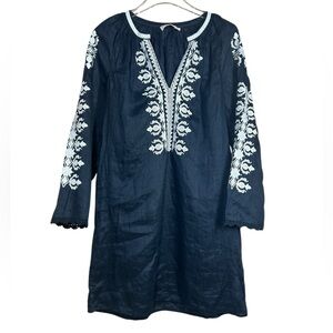 Tory Burch Embroidered Linen Dress